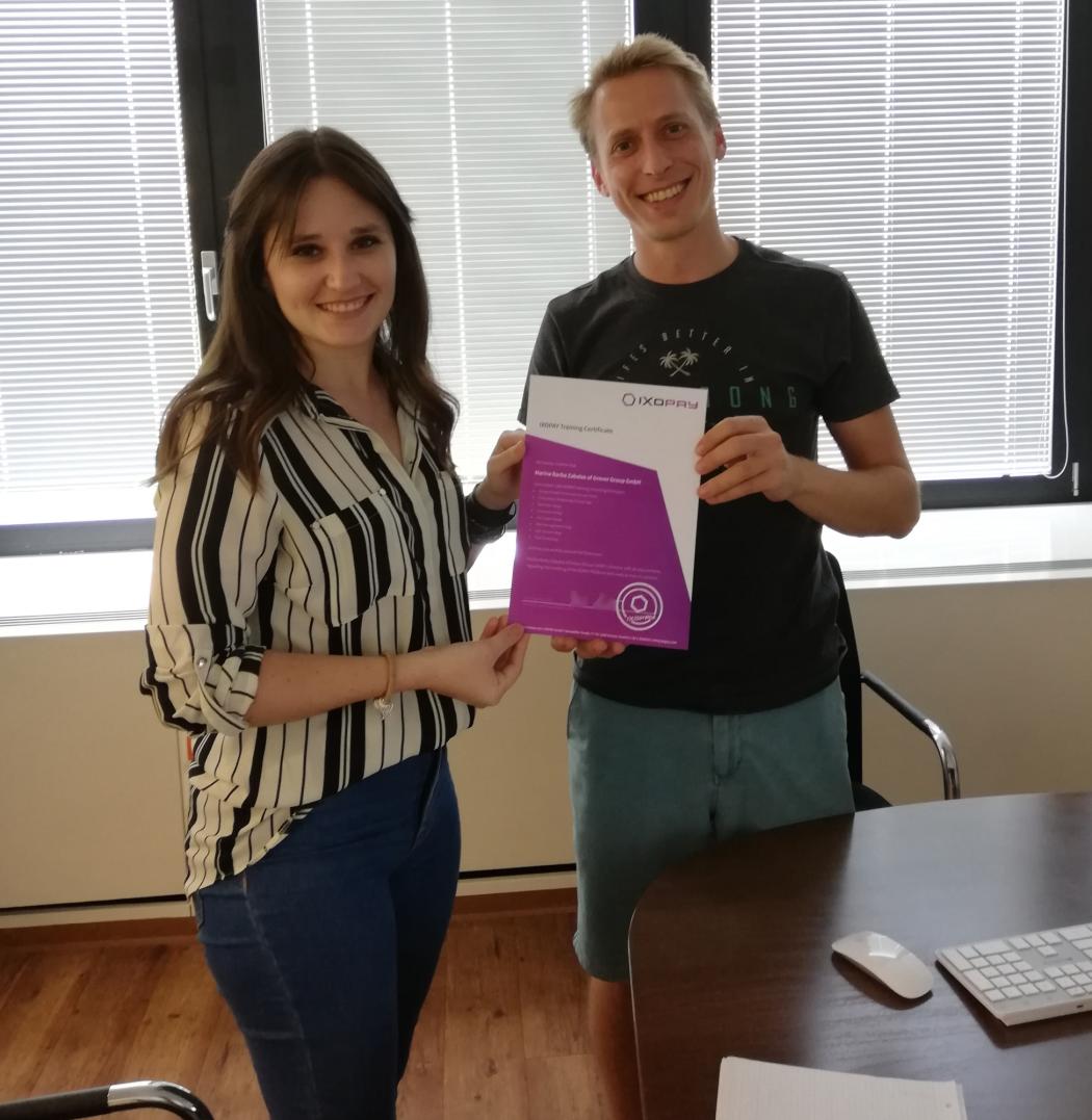 Marina from Grover after her IXOPAY Workshop